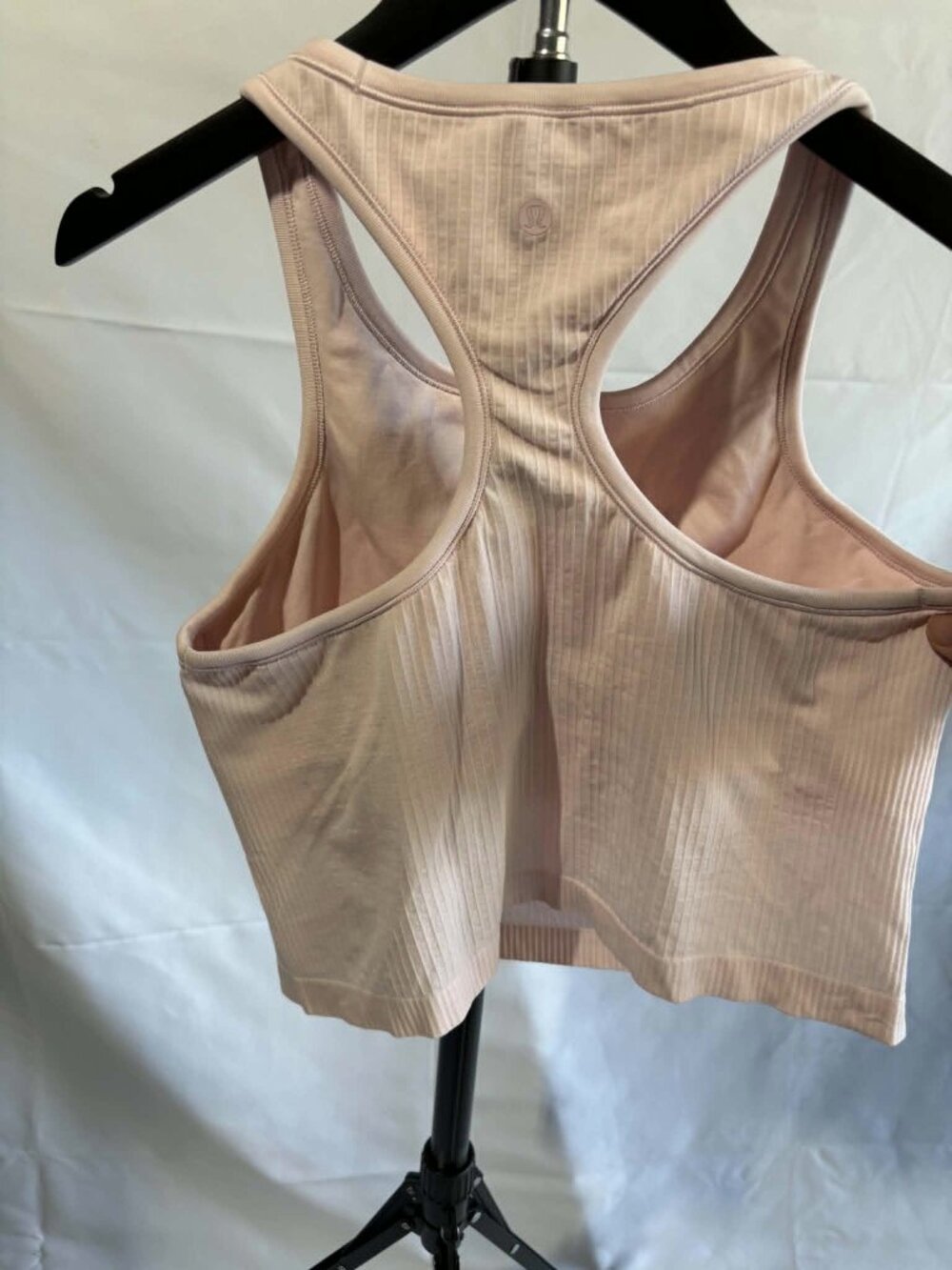 Lululemon Pink Ribbed Racerback Crop Tank - Picture 2 of 2